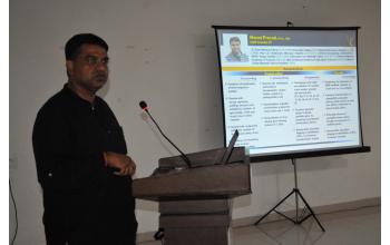 Dr Manoj Prasad  Sr Scientist NIPGR delivered an invited talk at NABI Mohali