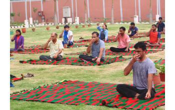 Celebration of 4th International Day of Yoga at NABI-CIAB Mohali  on 21 June 2018